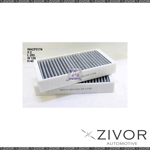 WESFIL CABIN Filter For Mercedes Benz ML280 3.0L V6 CDi 10/06-11/09 -WACF0174