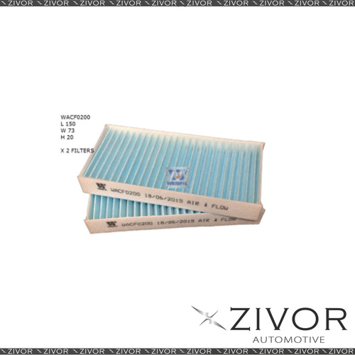 WESFIL CABIN Filter For Jeep Wrangler 3.8L V6 03/07-12/11 -WACF0200