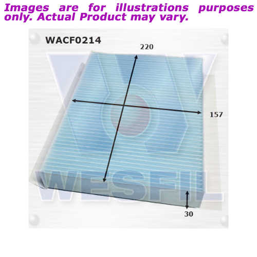 New WESFIL Cabin Filter For Fiat 500X 1.4L WACF0214