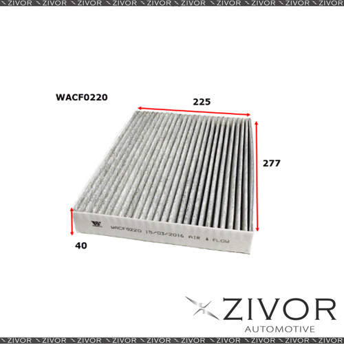 WESFIL CABIN Filter For Ford Mondeo 2.0L 05/15-on -WACF0220* By Zivor*