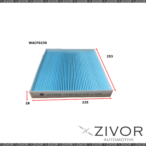 New WESFIL CABIN Filter For Hyundai Sonata 2.0L 01/15-on -WACF0239