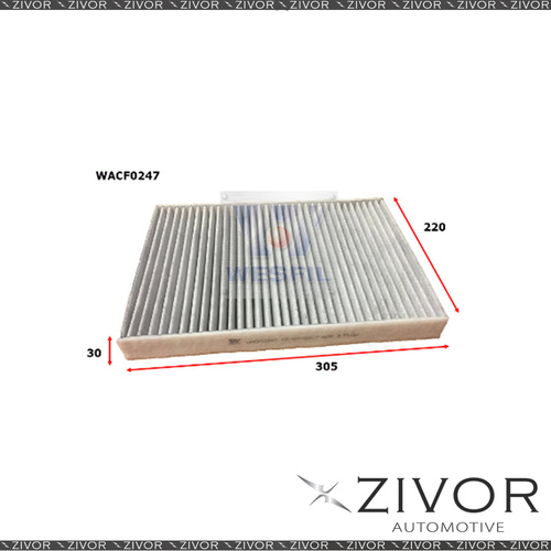 New WESFIL CABIN Filter For Audi Q5 2.0L TDi 02/17-on -WACF0247