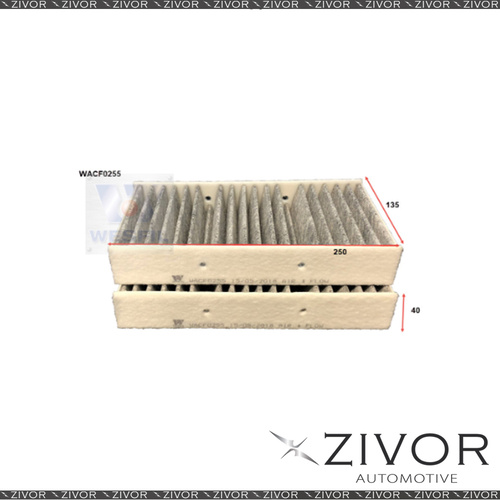 WESFIL CABIN Filter For Mercedes Benz GLS500 4.7L V8 04/16-on -WACF0255