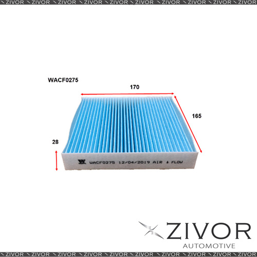 WESFIL CABIN Filter For Suzuki Ignis 1.2L 11/16-on -WACF0275