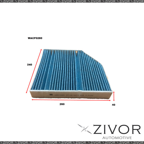 WESFIL CABIN Filter For Mercedes Benz C43 AMG 3.0L V6 10/16-on -WACF0280