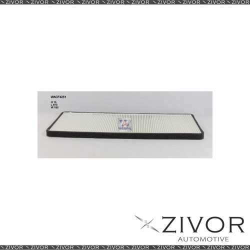 WESFIL CABIN Filter For Holden Calibra 2.5L V6 08/95-07/98 -WACF4251* By Zivor*
