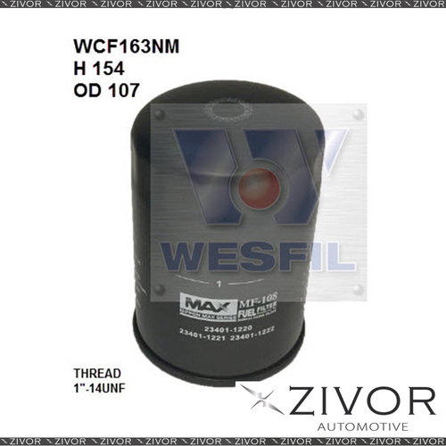 New NIPPON MAX FUEL Filter For Hino 700 - SS1E 12.9L TD 2004-2011 -WCF163NM