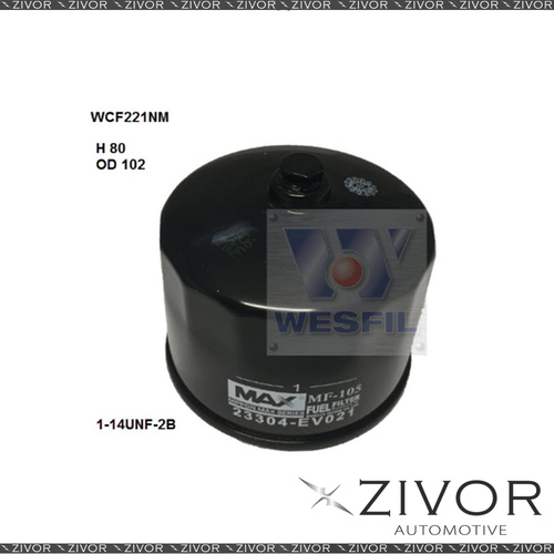 New NIPPON MAX FUEL Filter For Hino 300 - XZC810R 4.0L TD 2017-on -WCF221NM
