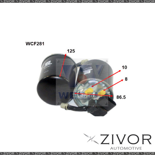 COOPER FUEL Filter For Mercedes Benz C220d 2.1L 07/17-on -WCF281* By Zivor*