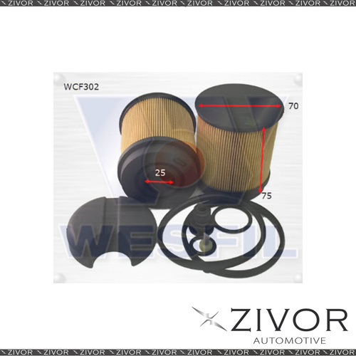 COOPER FUEL Filter For DAF LF45 6.7L TD, LF55 6.7L TD 1992-on -WCF302* By Zivor*