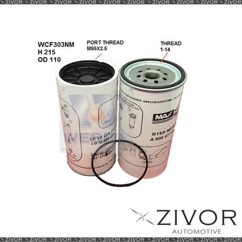 New NIPPON MAX FUEL Filter For Mercedes Benz Atego 6.4L TD 2000-on #WCF303NM