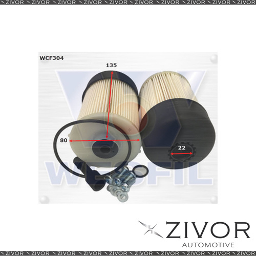 COOPER FUEL Filter For Nissan Navara 2.3L TD 04/15-on -WCF304* By Zivor*