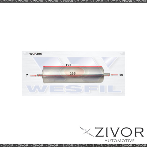 COOPER FUEL Filter For Audi Q5 3.0L V6 TDi 10/12-01/17 -WCF306* By Zivor*