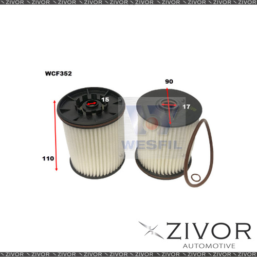COOPER FUEL Filter For Holden Equinox 1.6L CRD 12/17-on -WCF352* By Zivor*