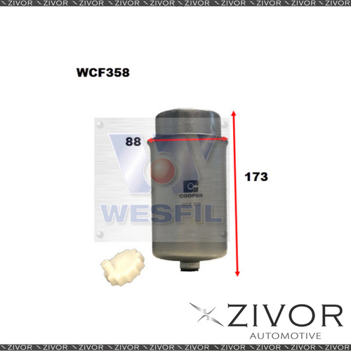 COOPER FUEL Filter For Landrover Defender 2.4L TD4 10/07-on -WCF358* By Zivor*