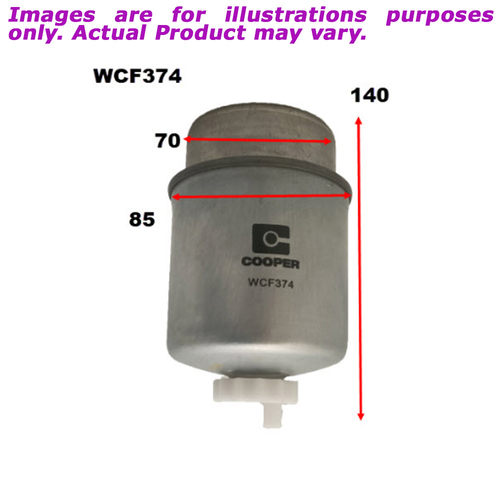 New COOPER Diesel Fuel Filter For Mitsubishi Pajero Sport 2.4L TD WCF374