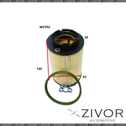 COOPER FUEL Filter For Volkswagen Jetta 2.0L TDi 2005-07/11 -WCF92* By Zivor*