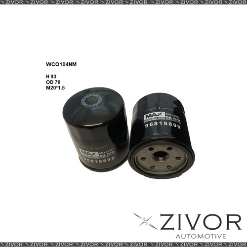 NIPPON MAX Oil Filter For Holden Epica 2.5L 03/07-02/11 - WCO104NM  *By Zivor*