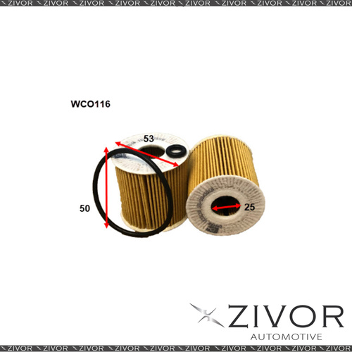 COOPER Oil Filter For Smart Roadster 0.7L 11/03-01/07 - WCO116  *By Zivor*
