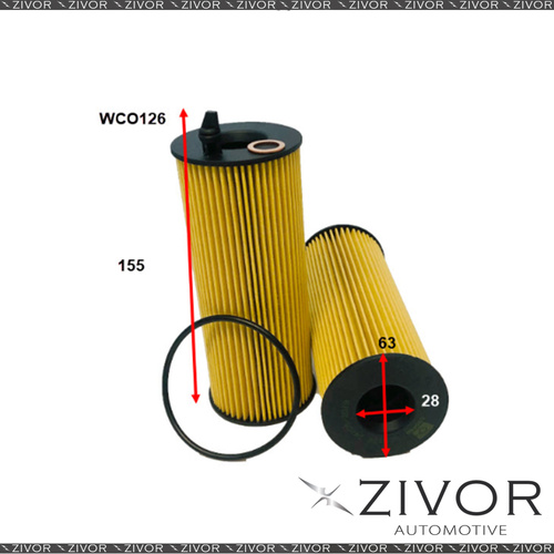 COOPER Oil Filter For BMW 118D 2.0L 09/06-01/15 - WCO126  *By Zivor*