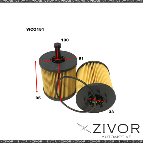 COOPER Oil Filter For Volkswagen Touareg 5.0L TDi V10 11/06-2011 - WCO151