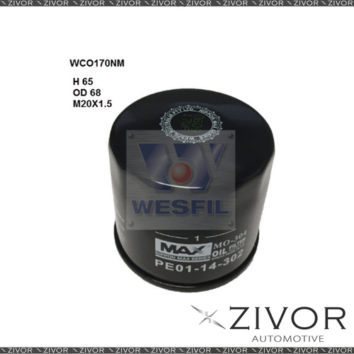 NIPPON MAX Oil Filter For Mazda MX-5 1.5L 05/15-on - WCO170NM  *By Zivor*