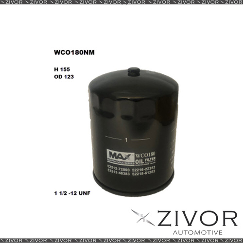 New NIPPON MAX Oil Filter For Nissan UD MKB8E 7.0L TD 2011-on - WCO180NM