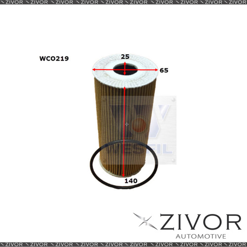 COOPER Oil Filter For Porsche Cayman 3.4L 04/13-on - WCO219  *By Zivor*
