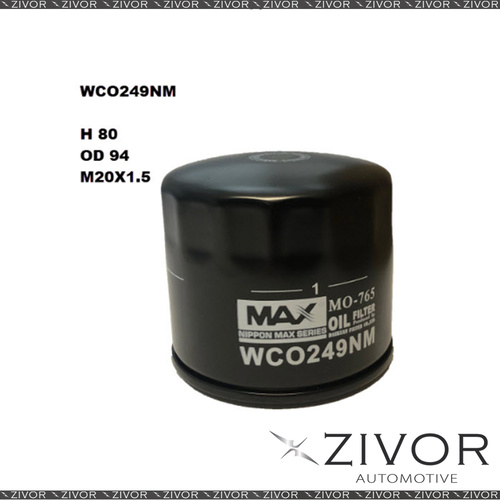New NIPPON MAX Oil Filter For Mahindra XUV500 2.2L 03/18-on - WCO249NM