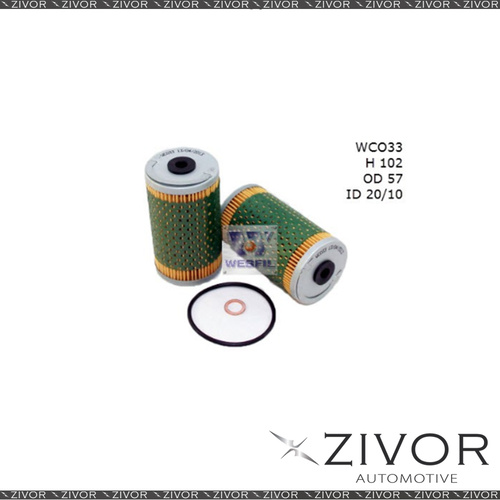 COOPER Oil Filter For Mercedes Benz 190E 2.3L 12/84-1989 - WCO33  *By Zivor*