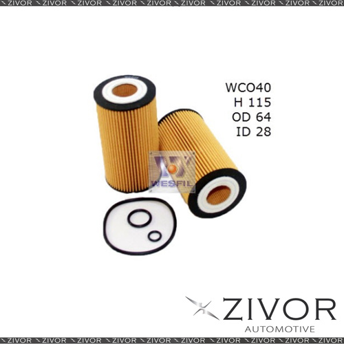 COOPER Oil Filter For Mercedes Benz Sprinter 208CDi 2.2L 04/02-10/06-WCO40