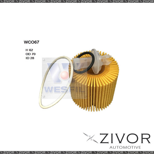 COOPER Oil Filter For Lexus RX450H 3.5L V6 06/09-10/15 - WCO67  *By Zivor*