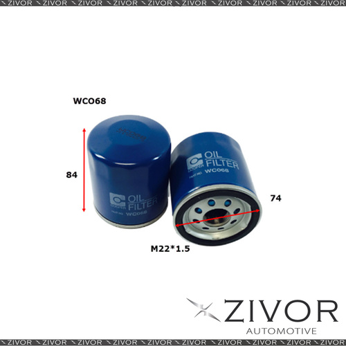 COOPER Oil Filter For Alfa Romeo Stelvio 2.0L 03/18-on - WCO68  *By Zivor*