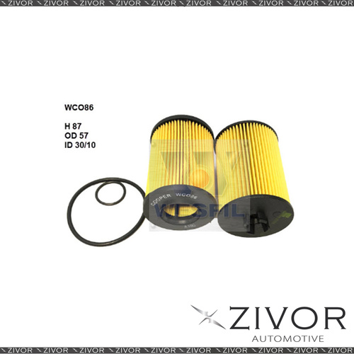 COOPER Oil Filter For Mercedes Benz A170 1.7L 05/05-06/10 - WCO86  *By Zivor*