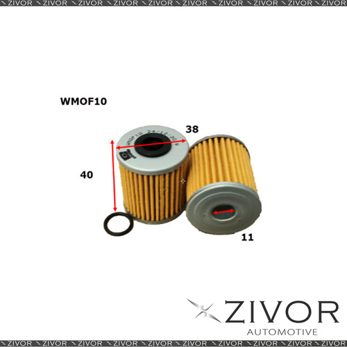COOPER Motorcycle Oil Filter for KAWASAKI KX450F 2016-2017 - WMOF10 *By Zivor*