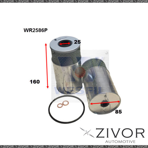 COOPER Oil Filter For Ssangyong Musso 2.9L TD 07/04-09/07 - WR2586P  *By Zivor*