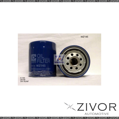 COOPER Oil Filter For Nissan Skyline 2.5L 08/91-05/98 - WZ145  *By Zivor*