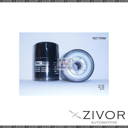 New NIPPON MAX Oil Filter For Mazda E4100 4.1L D 05/75-03/78 - WZ175NM