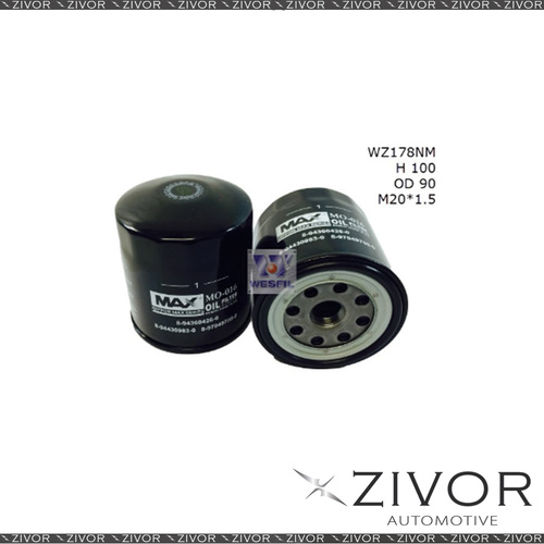 New NIPPON MAX Oil Filter For Holden Rodeo 2.5L D 07/88-01/93 - WZ178NM