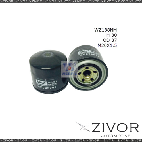 NIPPON MAX FUEL Filter For MITSUBISHI FUSO Canter FE339 3.9L D 10/93-1995