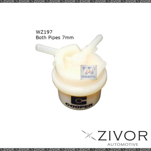 COOPER FUEL Filter For Subaru Fiori  0.8L 11/89-12/92 -WZ197* By Zivor*
