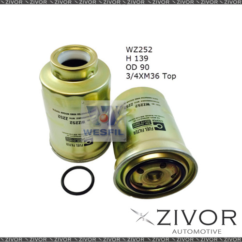 COOPER FUEL Filter For Toyota 4 Runner 2.8L D 05/89-1996 -WZ252* By Zivor*