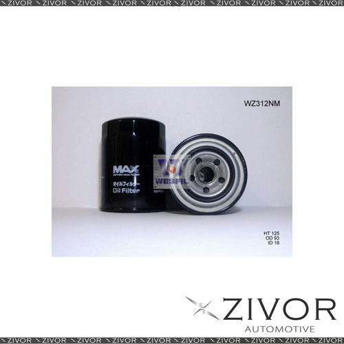 NIPPON MAX Oil Filter For Daihatsu Delta 2.8L D 1983-05/03 - WZ312NM  