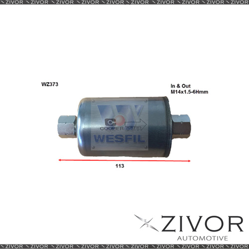 COOPER FUEL Filter For Ford FPV F6 4.0L 05/08-on -WZ373* By Zivor*