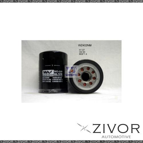 NIPPON MAX Oil Filter For Isuzu MU 2.8L TD 07/90-11/95 - WZ402NM  *By Zivor*