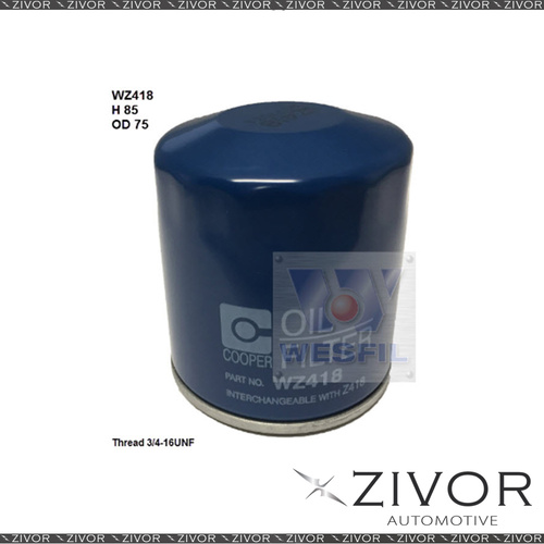 COOPER Oil Filter For Lexus LX470 4.7L V8 05/98-03/08 - WZ418  *By Zivor*