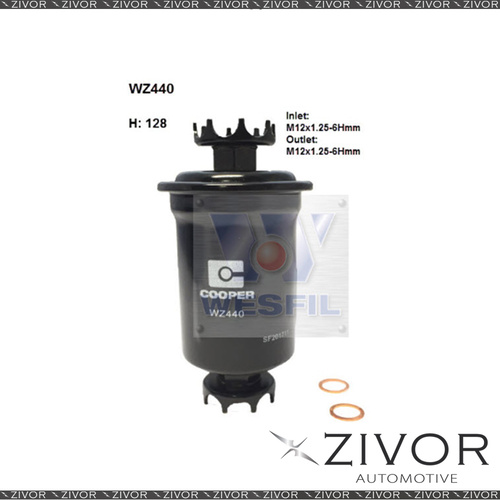 COOPER FUEL Filter For Toyota MR-2 2.0L 10/89-12/99 -WZ440* By Zivor*