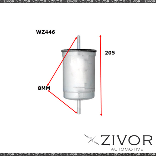 COOPER FUEL Filter For Volvo C70 2.4L 09/99-12/02 -WZ446* By Zivor*