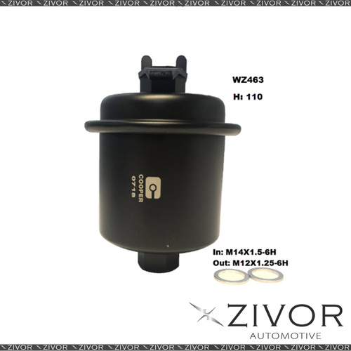 COOPER FUEL Filter For Honda Accord 2.2L 10/93-12/97 -WZ463* By Zivor*