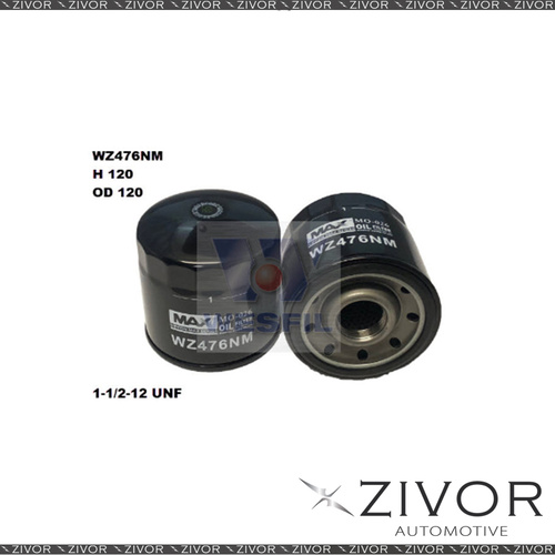 New NIPPON MAX Oil Filter For Isuzu NQR75 5.2L TD 09/05-01/08 - WZ476NM